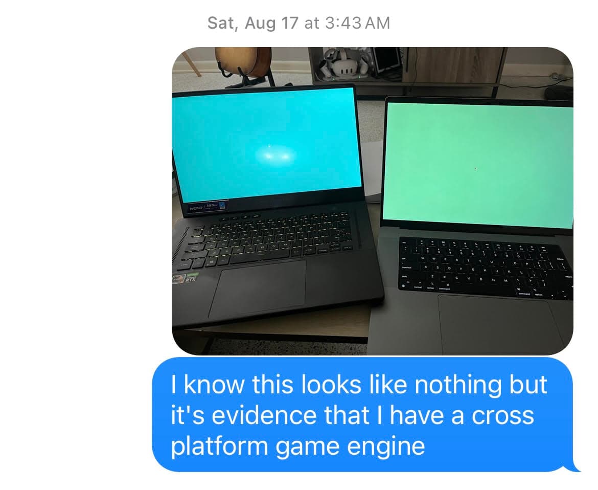 My first successful cross-platform build